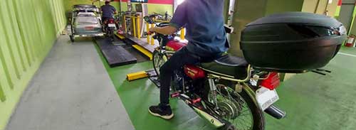 معاینه فنی موتورسیکلت