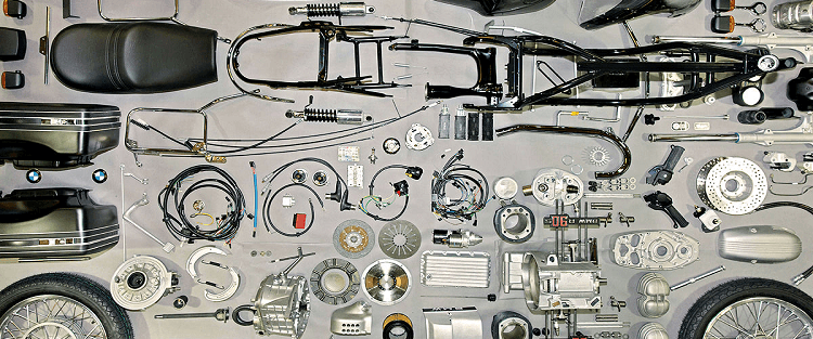 قطعات اصلی موتور سیکلت