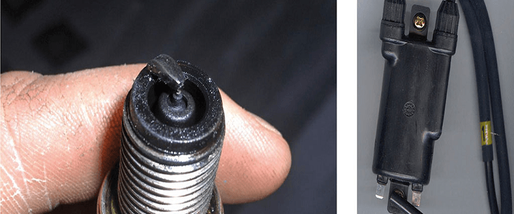 سیاه شدن شمع موتور سیکلت