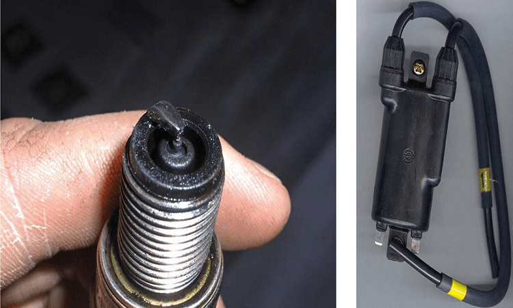 سیاه شدن شمع موتور سیکلت