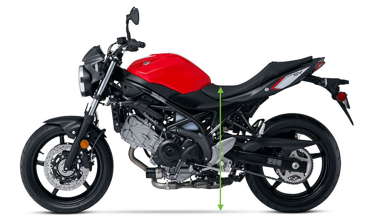 ارتفاع صندلی موتورسیکلت