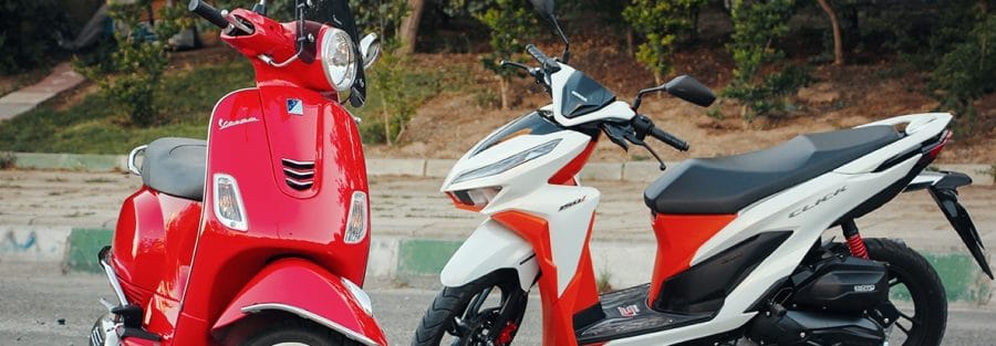 مقایسه موتورهای وسپا و هوندا